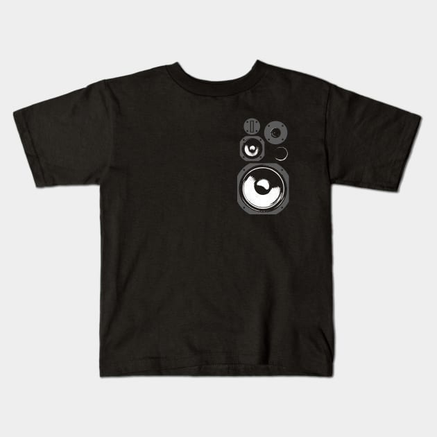 Speaker Kids T-Shirt by bulografik